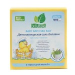 Соль для ванны детская, Dr. Tuttelle (Др. Туттелле) 1000 г 1 шт морская натуральная 0+ с целебными травами 4 фильтр-пакета по 250 г в картонной упаковке