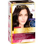Краска для волос, L'Oreal (Лореаль) 192 мл Экселланс крем улучшенная формула 300 Темно-каштановый