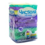 Губка для посуды, Чистюля 3 шт легкая с защитой маникюра