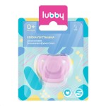 Соска-пустышка силиконовая, Lubby (Лабби) 1 шт арт. 11402 скошенный сосок кольцо без колпачка с 0 мес